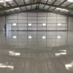 concrete coatings on a hangar by memphis concrete coatings