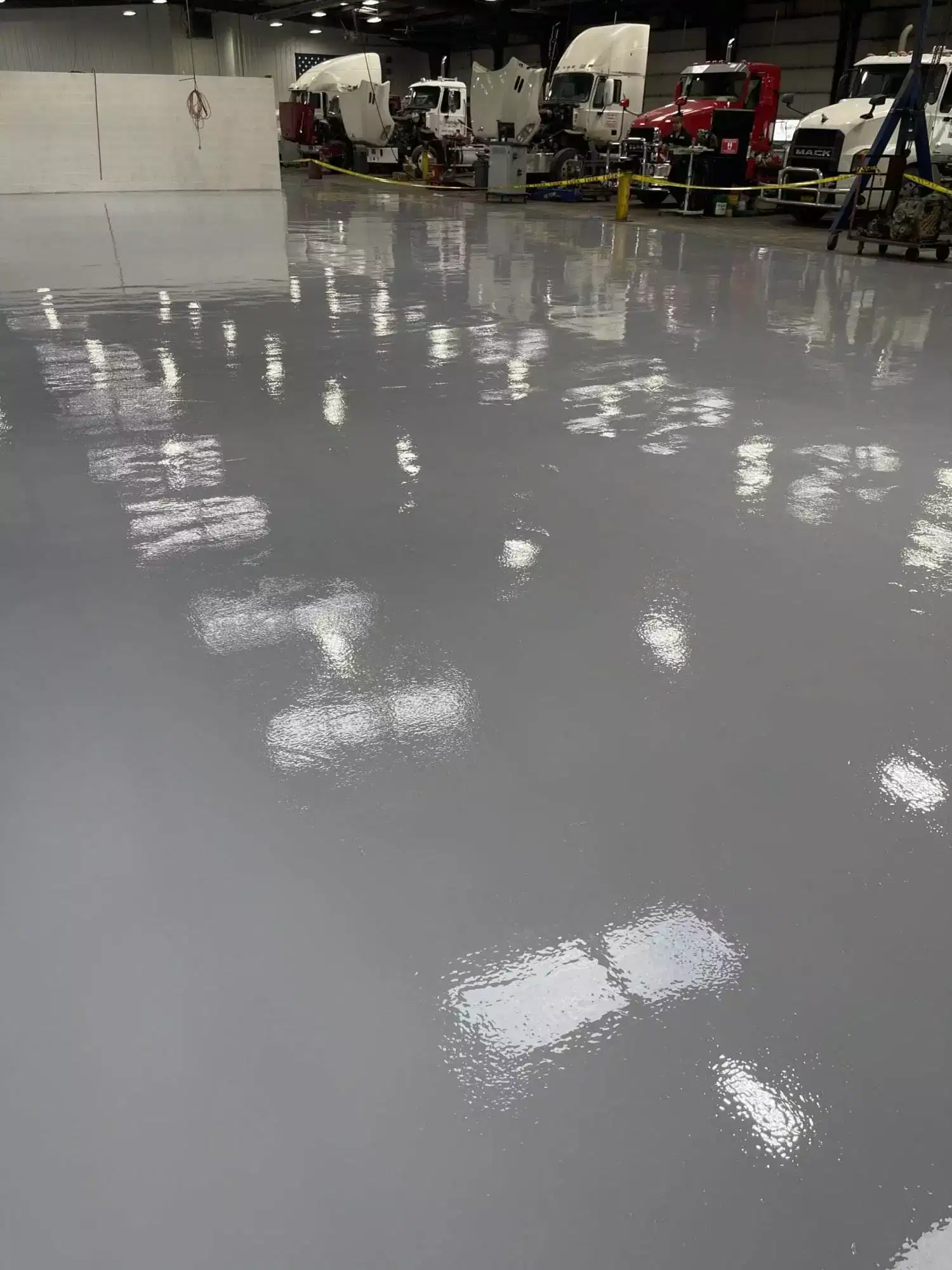 epoxy floor coating for a commercial space by memphis concrete coatings