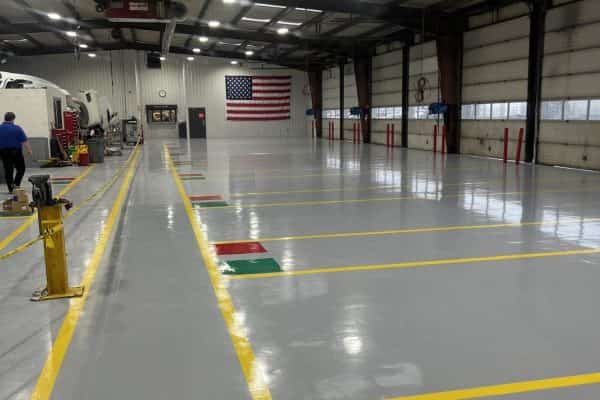 warehouse floor coatings with polyeura in Greater Oxford, MS by Memphis Coatings Company