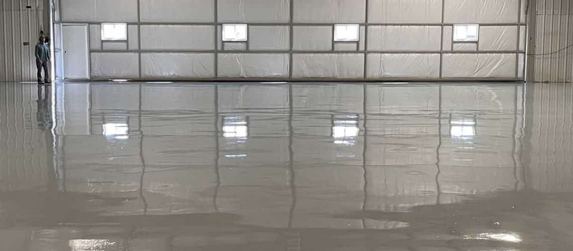 concrete coatings on a hangar by memphis concrete coatings