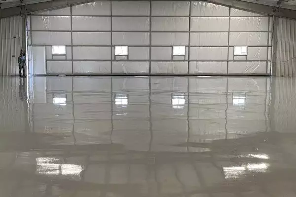 concrete coatings on a hangar by memphis concrete coatings